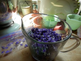 Violet Blossoms from the MAD Goddess's Garden
